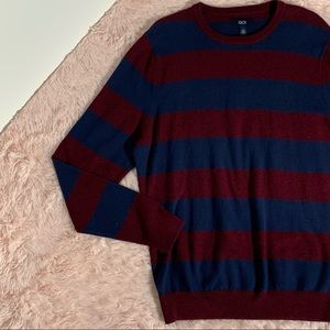 Men 1901 maroon navy striped sweater